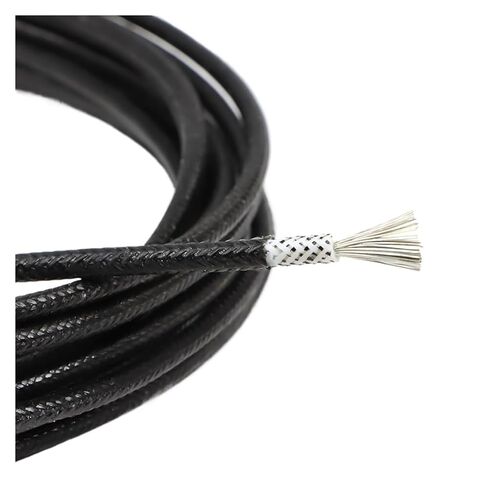 1/5/10m Fiberglass Braided Silicone Wire 200°C High Temperature Resistant Copper Cable Insulated Warm Floor Heat Element Line(White,1 Meters,Square 2.5mm) in Saudi Arabia
