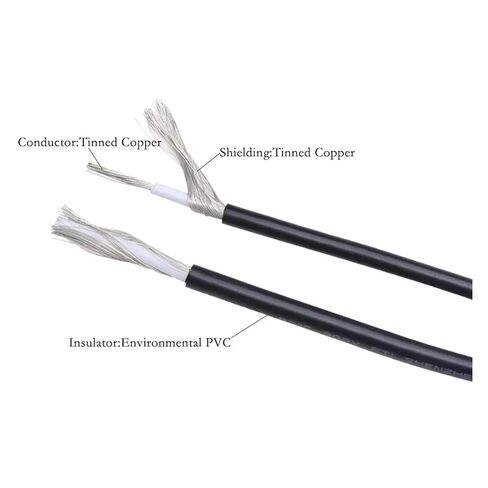 5/10/30M UL1533 Shielded Cable 32 30 28 26 24 AWG Audio Headphone PVC Single Core Electronic Tinned Copper Shielding Wire Line(Black,10 Meters,30AWG) in Saudi Arabia