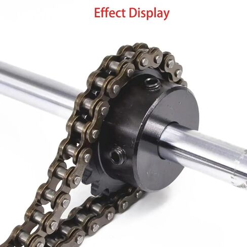 1Pcs 04B-1 Carbon Steel Roller Chain/Chain Connector, Chain Pitch 6mm, Half/Full Buckle Roller Industrial Chain Join Buckle DOLUNTO (Size : Roller Chain 5M) in Saudi Arabia