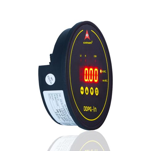 Digital Differential Pressure Gauge Room Pressure Monitor (Range: 0 to 0.39 inches WC/0–10 mm WC) for HVAC & Climate Control Systems Clean Rooms, Hospital OT Rooms, Model: AI-DDPG-in in Kuwait