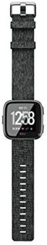 Fitbit Versa Special Edition Smart Watch, Charcoal Woven, One Size (S & L Bands Included) in Saudi Arabia