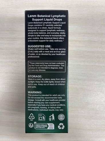 21 في 1 قطرات التصريف اللمفاوي 6000 مجم، مكمل سائل لدعم توازن السوائل اللمفاوية العشبية مع إشنسا والهندباء والأرقطيون والبرسيم الأحمر والسواطير، مركب الليمفاوية النباتي للنساء والرجال، 2 سائل in Kuwait