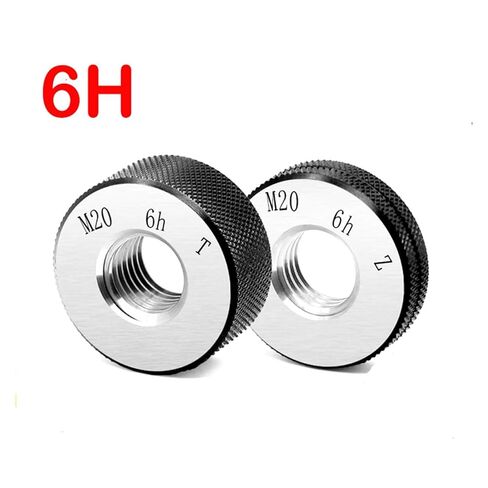 2 قطعة/مجموعة قياس حلقة الخيط تمرير وإيقاف متري 6h M4-M60 درجة الخيط 0.5(M13X0.5 6h) in Kuwait