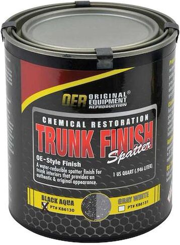 OER K86130 Trunk Spatter Paint Black/Aqua 1-Quart in Saudi Arabia