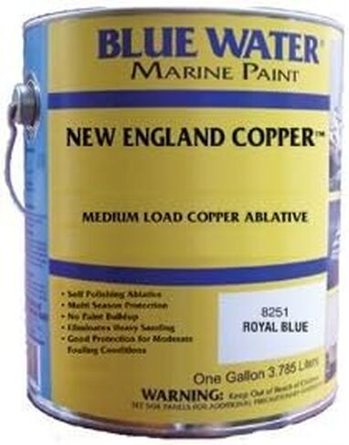 Blue Water 8252G, New England Copper Ablative, Marina Black Gallon Bottle 1/Case by Blue Water Marine Paint in Saudi Arabia