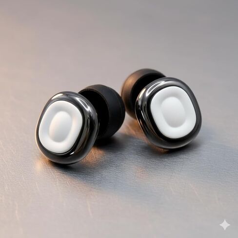 RAY High-Fidelity Ear Plugs, 45dB Noise Reduction, Black, 2-Pack with Mute Option. in Saudi Arabia