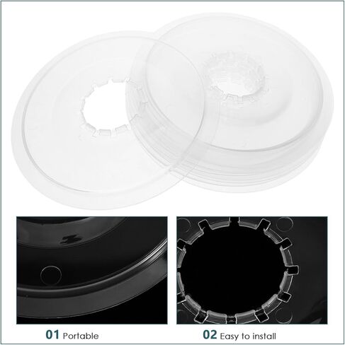 10Pcs Bike Flywheel Protector and Cranksets Guard Plastic Spoke Cover Set for Mountain and Road Bikes, White Chainwheel Guard for Cycling Wheel Protection in Saudi Arabia