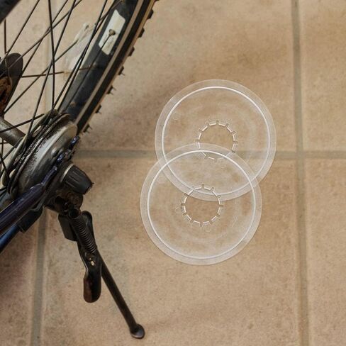 10Pcs Bike Flywheel Protector and Cranksets Guard Plastic Spoke Cover Set for Mountain and Road Bikes, White Chainwheel Guard for Cycling Wheel Protection in Saudi Arabia