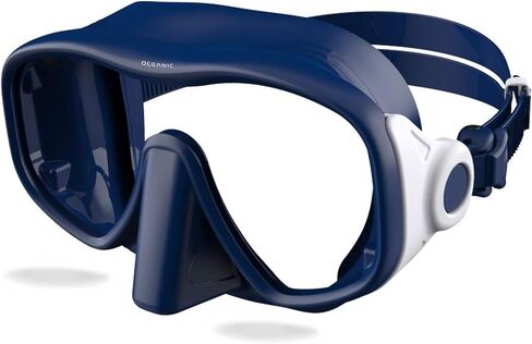 Oceanic Snorkel Mask for Adults, Frameless Single Lens Dive Mask with Tempered Glass, Soft Silicone Skirt & Strap, Quick-Release Buckles for Snorkeling & Scuba in Saudi Arabia