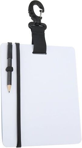 Underwater Writing Slate Diving Gear Board with Pencil Small Size 127x153x3mm 5.0x6.0x0.1in - Reusable Waterproof Notepad, Convenient Scuba Diving Communication Tool (Small size 127*153*3mm) in Saudi Arabia