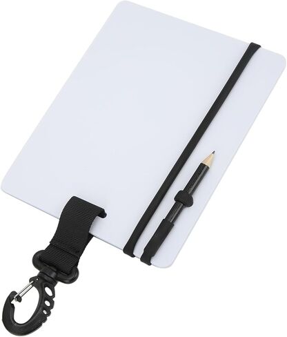 Underwater Writing Slate Diving Gear Board with Pencil Small Size 127x153x3mm 5.0x6.0x0.1in - Reusable Waterproof Notepad, Convenient Scuba Diving Communication Tool (Small size 127*153*3mm) in Saudi Arabia