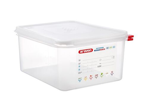 Araven Airtight Container, Food Pan with Lid for Storage in Kitchen and Restaurant, 10.5 Qt, 1 Count, Clear in Saudi Arabia