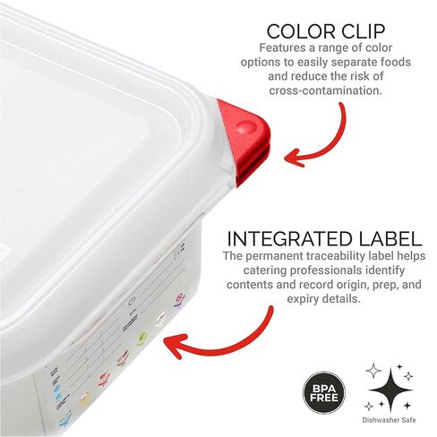 Araven Airtight Container, Food Pan with Lid for Storage in Kitchen and Restaurant, 10.5 Qt, 1 Count, Clear in Saudi Arabia
