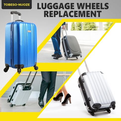 Luggage Wheels Replacement Wheel for Luggage Suitcase Repair 360° Rotating Suitcase Replacement Wheels with 5 Mounting Holes H899 in Kuwait