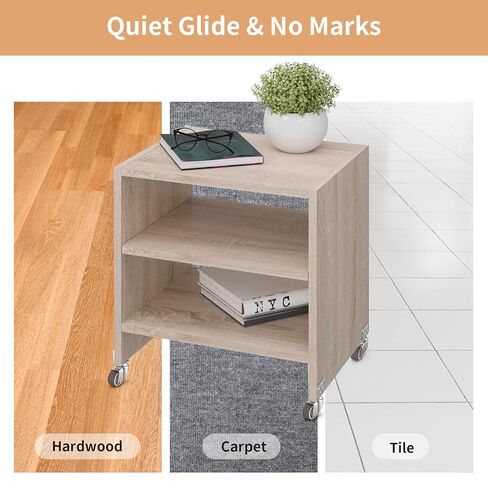 1" Small L-Shaped Plate Casters, Swivel Furniture Wheels, TPR Silent, Mounting for Wooden Coffee Table, Shelving Unit, Plant Stand, 4 Pcs in Saudi Arabia