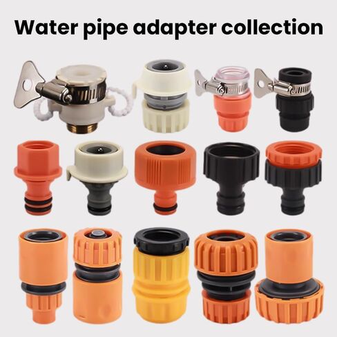 Hose Connector, 3/8" Car Wash Connector, ABS Quick Universal Connector Adapter Kit for Car Wash Water Pipe Faucet Washing Machine Accessories in Saudi Arabia