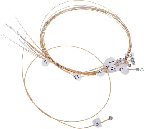 Yardwe Lyre Harp Metal String Replacement Set with Rivets Durable Strings for Sound Production Complete Kit for Amateur and Professional Musicians in Saudi Arabia