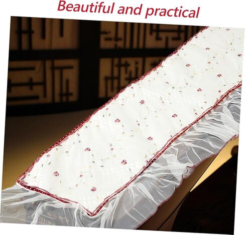 غطاء Guzheng الأنيق من HANABASS، غطاء من الدانتيل خفيف الوزن وقابل للطي مع أنماط معقدة، تصميم متين للاستخدام طويل الأمد مناسب للموسيقيين in Kuwait