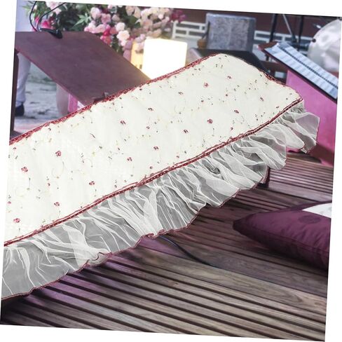 غطاء Guzheng الأنيق من HANABASS، غطاء من الدانتيل خفيف الوزن وقابل للطي مع أنماط معقدة، تصميم متين للاستخدام طويل الأمد مناسب للموسيقيين in Kuwait