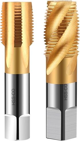 TIN HSS-CO Tapered Pipe thread Tap american HSSE Spiral Flute screw taps G NPT 1/8 1/4 3/8 3/4 1/2 G3/4 NPT1/4 G1-11 in Saudi Arabia