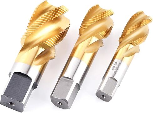 TIN HSS-CO Tapered Pipe thread Tap american HSSE Spiral Flute screw taps G NPT 1/8 1/4 3/8 3/4 1/2 G3/4 NPT1/4 G1-11 in Saudi Arabia