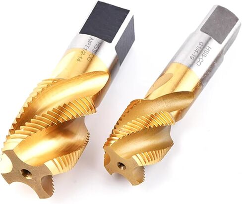 TIN HSS-CO Tapered Pipe thread Tap american HSSE Spiral Flute screw taps G NPT 1/8 1/4 3/8 3/4 1/2 G3/4 NPT1/4 G1-11 in Saudi Arabia