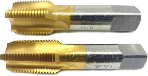 TIN HSS-CO Tapered Pipe thread Tap american HSSE Spiral Flute screw taps G NPT 1/8 1/4 3/8 3/4 1/2 G3/4 NPT1/4 G1-11 in Saudi Arabia