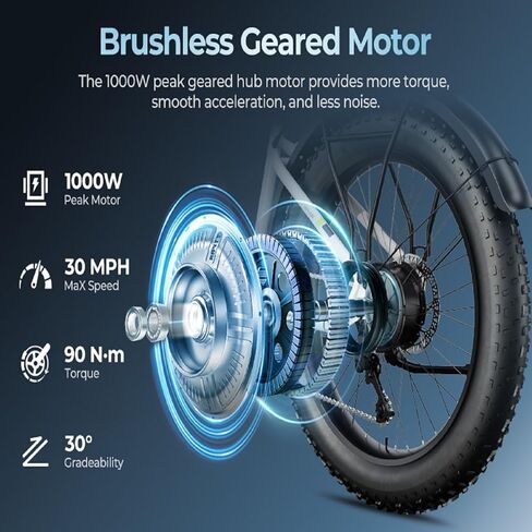 دراجة كهربائية SISIGAD للبالغين، محرك ذروة 1500 وات E Bkie، 26 بوصة/27.5 بوصة إطار سميك لجميع التضاريس، دراجة جبلية كهربائية 80 ميلًا 28 ميلاً في الساعة، بطارية قابلة للإزالة 48 فولت، دراجة كهربائية UL 2849 in Kuwait