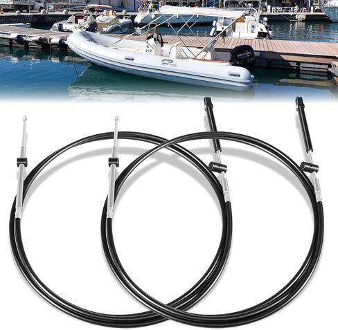 Camoo 2pcs Gen1/Gen2 Boat Throttle and Shift Cables Compatible with Mercury MerCruiser Marine Force Outboard Engine in Saudi Arabia