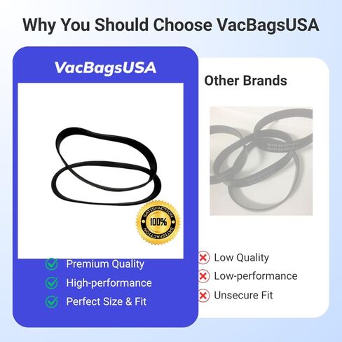 VacBagsUSA Replacement 10 Pack Style U Vacuum Belts for Eureka Sanitaire Airspeed, Bravo, Victory | Replaces #61120, #54312 in Saudi Arabia