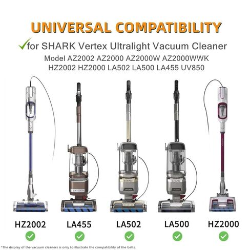 153-3GT-7 أحزمة بديلة لسمك القرش AZ2002 AZ2000 HZ2002 HZ2000 LA502 LA500 LA455 UV850 AZ2000W AZ2000WWK فرشاة أمامية ناعمة 153-3MV-7 مكنسة كهربائية منتصبة، حزام فرشاة أمامي ناعم (عبوتان) in Saudi Arabia
