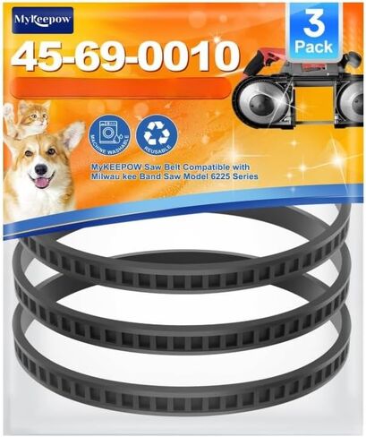 3 Pack 45-69-0010 Blade Pulley Tires Replacement Compatible with Milwau kee Bandsaw Blades 6230 6232-20 6232-6 6225 AO2807 6238N 6238-20 2729-20 in Kuwait