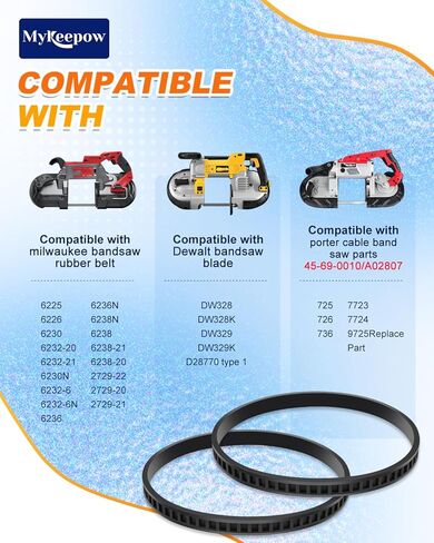 3 Pack 45-69-0010 Blade Pulley Tires Replacement Compatible with Milwau kee Bandsaw Blades 6230 6232-20 6232-6 6225 AO2807 6238N 6238-20 2729-20 in Saudi Arabia