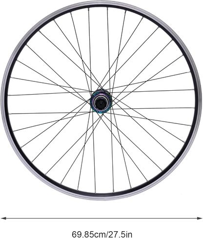 27.5" MTB Wheelset, Aluminum Alloy Rims with 45 Steel Spokes | Pre-Adjusted for Easy Installation | Includes Quick Release Levers | 200kg Weight Limit | Colorful & Black Design in Kuwait