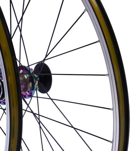 27.5" MTB Wheelset, Aluminum Alloy Rims with 45 Steel Spokes | Pre-Adjusted for Easy Installation | Includes Quick Release Levers | 200kg Weight Limit | Colorful & Black Design in Kuwait