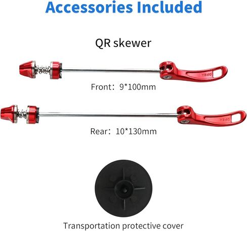 ZTZ 26"/27.5"/29" Mountain Bike Wheelset,Ultralight Carbon Hub Aluminum Alloy Rim 24H Bike Wheels, Quick Release Disc Brake MTB Wheels,Compatible 8-11 Speed Cassette in Kuwait