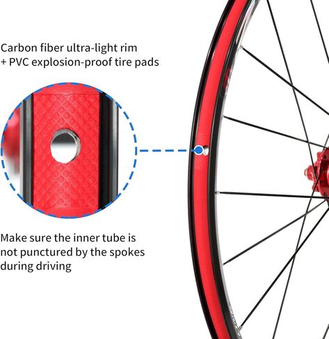 ZTZ 26"/27.5"/29" Mountain Bike Wheelset,Ultralight Carbon Hub Aluminum Alloy Rim 24H Bike Wheels, Quick Release Disc Brake MTB Wheels,Compatible 8-11 Speed Cassette in Kuwait