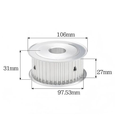 Timing Belt Drive Pulley Belt Width 27mm 5M Timing Pulley 62Teeth AF 3D Printed Parts(Bore 17) in Saudi Arabia