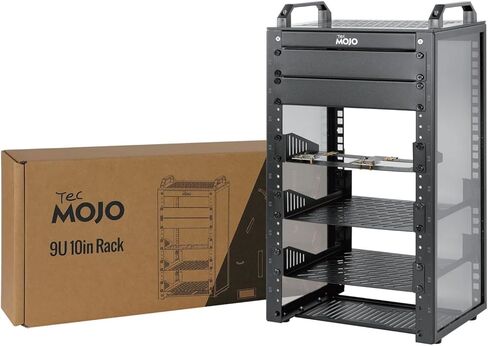 Tecmojo 12U Network Rack, 10 inch Mini Server Rack with 2 Side Translucent Panels & 2 Top Handles, 10.23 inch Deep, for 10 inch IT Equipment & A/V Devices, White in Saudi Arabia