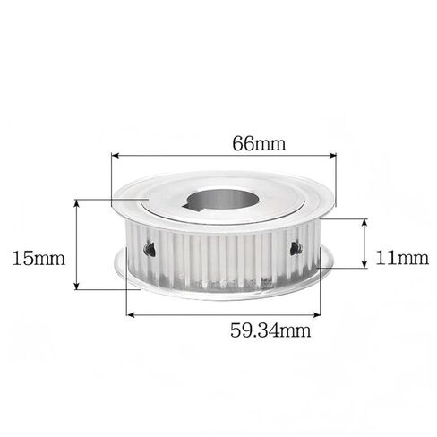 Timing Belt Drive Pulley 5M Timing Belt Pulley AF-Type 38T Keyway Hole 11mm Wide(Bore 15/5 * 2.3) in Saudi Arabia