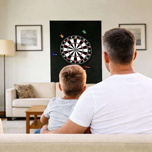 واقيات حائط للوحة رمي السهام، بلاط حائط من اللباد الأسود، 36 بوصة ارتفاع × 24 بوصة عرض × 0.5 بوصة، واقي محيطي للوحة رمي السهام، بديل لوحة الفلين in Kuwait