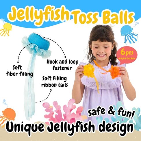 لعبة هدف على شكل بركان ومحيط على الوجهين - لوح رمي السهام كبير مقاس 26 بوصة مع كرات لاصقة وكرات رمي ​​قنديل البحر، لعبة ممتعة للحفلات في الأماكن المغلقة/المفتوحة للأطفال من سن 3 إلى 12 عامًا in Kuwait