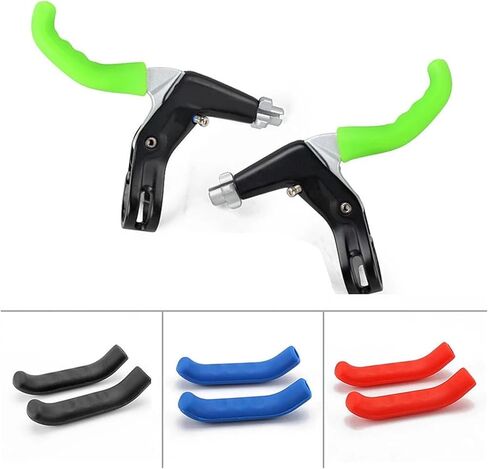 Mountain Bike Grip Cover Non-slip Bicycle Brake Lever Sleeve Silicone Handlebar Protector Purple(Purple), 781259 in Saudi Arabia