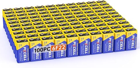 PKCELL 9V Battery Carbon Zinc for Smoke Detectors 6F22 Battery,Ultra Long-Lasting in Kuwait