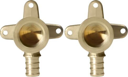 1 PIECE XFITTING 1/2" PEX X 1/2" FEMALE NPT THREADED DROP EAR ELBOW CRIMP FITTINGS - BRASS, FULL PORT in Saudi Arabia