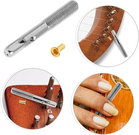 Vaguelly 1 Set Harp Tuning Pegs Durable Metal String Fastening Nails for Reliable Performance Elegant Design and Fine Craftsmanship Replacement for Harp Accessories in Saudi Arabia
