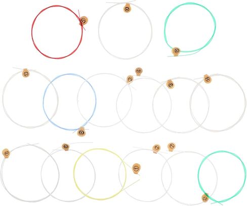15pcs Lyre Harp Strings Durable Replacement Strings for Musical Instrument Accessories Lightweight Easy to Install for Beginners Professionals in Saudi Arabia