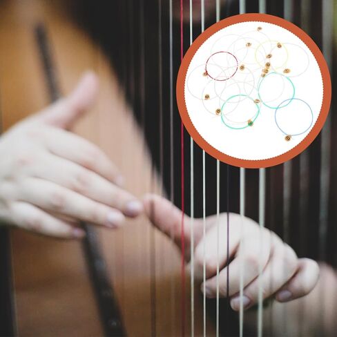 15pcs Lyre Harp Strings Durable Replacement Strings for Musical Instrument Accessories Lightweight Easy to Install for Beginners Professionals in Saudi Arabia