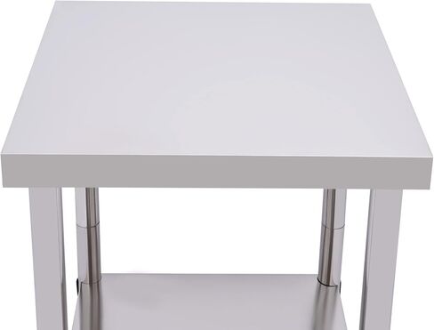 Stainless Steel Work Table 60 x 60 x 85 cm with 300 kg Load Capacity - Professional Gastro Kitchen Table on Wheels from Kitchen Stainless Steel Table in Saudi Arabia