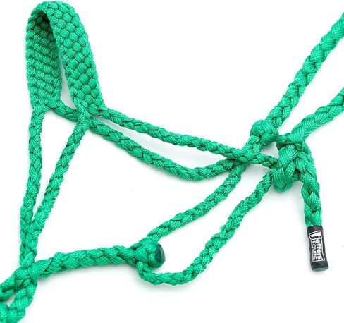 Jeffers Braided Mule Tape Halter with 10 ft Lead Rope for Horses 750–1200 lb - Full Size Adjustable Knot Horse Halter, Equestrian Training Tack for Riding, Trail, Western, Barn, Stable – Pink in Kuwait